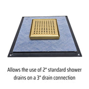 Rubber fitting Reducer 2 to 3 inch by SereneDrains