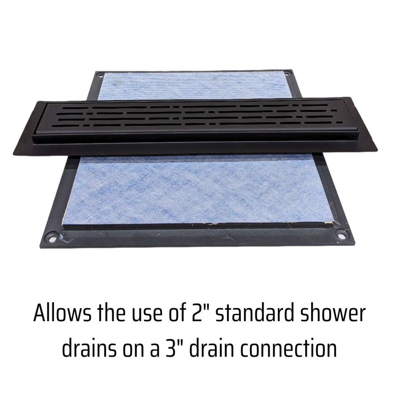 Rubber fitting Reducer 2 to 3 inch by SereneDrains