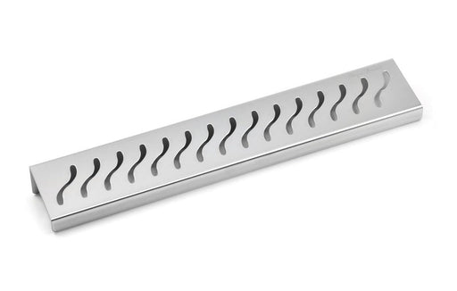 SereneDrains Shower Shelf Stainless Steel - Ocean Wave - Brushed