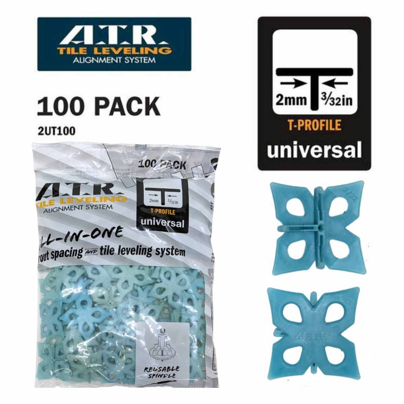 ATR Tile Leveling Alignment System T Shaped 2mm