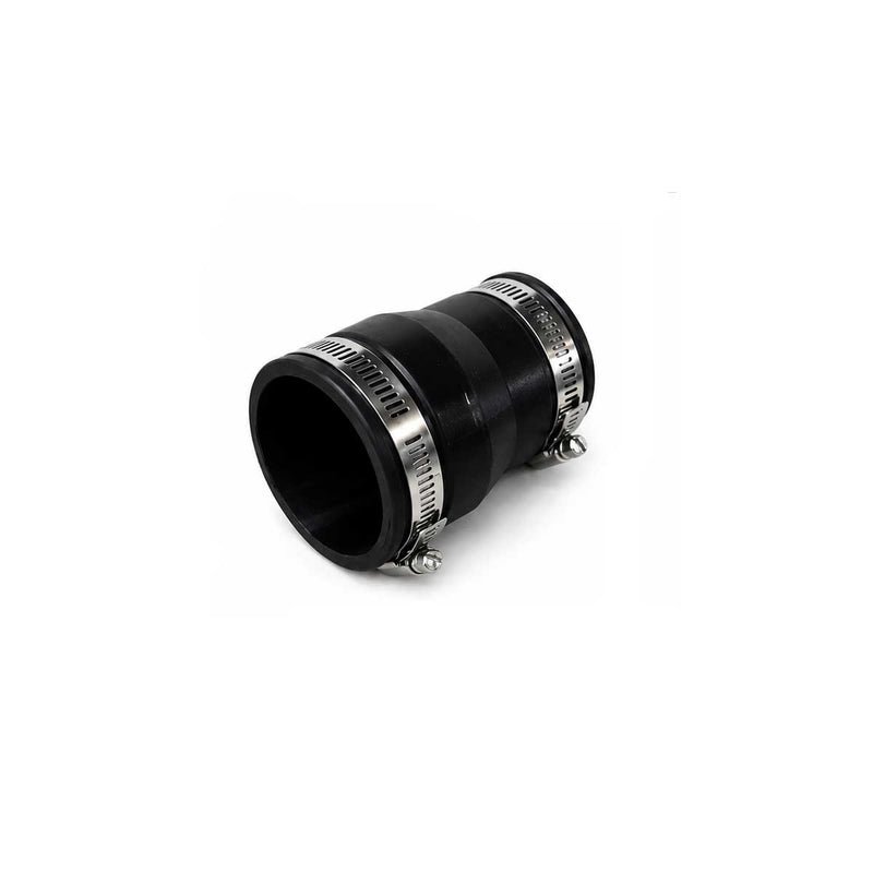 SereneDrains Flexible Rubber Reducing Coupling with Stainless Steel Clamps - 1.9 x 2.4