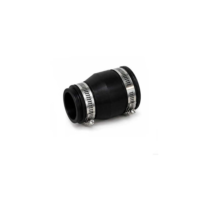 SereneDrains Flexible Rubber Reducing Coupling with Stainless Steel Clamps - 1.9 x 2.4