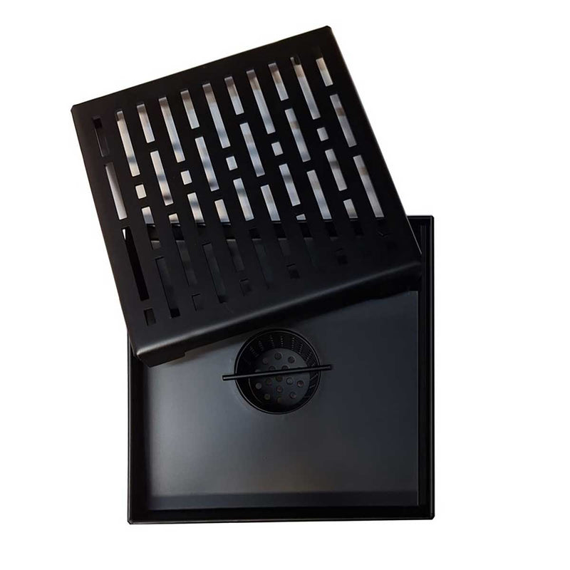 SereneDrains Hair Trap for Shower Drain Hair Catcher Basket Filter Strainer Black