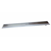 SereneDrains Linear Shower Drain Offset Outlet Square - Brushed 47