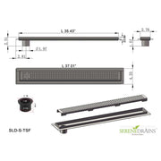 SereneDrains Linear Shower Drain