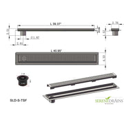 SereneDrains Linear Shower Drain