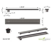 SereneDrains Linear Shower Drain