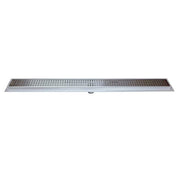 SereneDrains Linear Shower Drain Traditional Square - Brushed 30