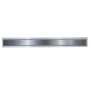 SereneDrains Linear Shower Drain Traditional Square - Brushed 30
