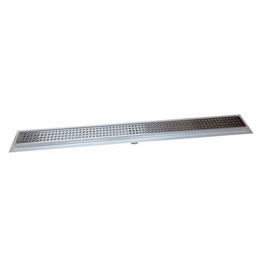SereneDrains Linear Shower Drain Traditional Square - Brushed 30
