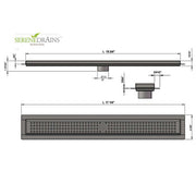 SereneDrains Linear Shower Drain