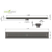 SereneDrains Linear Shower Drain