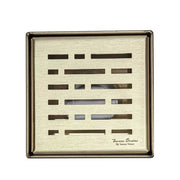 SereneDrains Square Shower Drain Broken Lane 4 Satin Gold