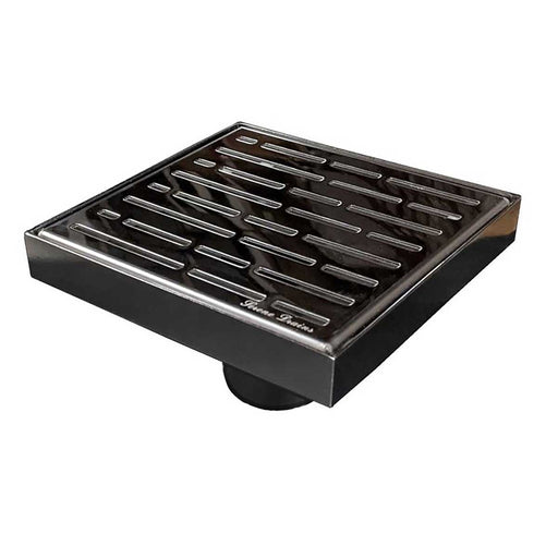 SereneDrains Square Shower Drain Broken Lane Polished 6