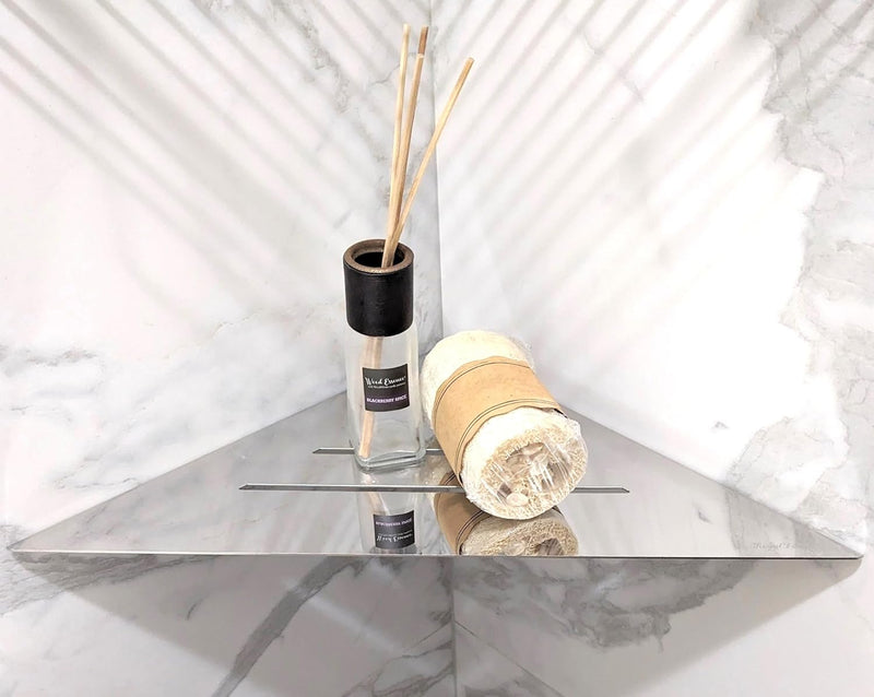 SereneDrains Triangle Shelf Stainless Steel