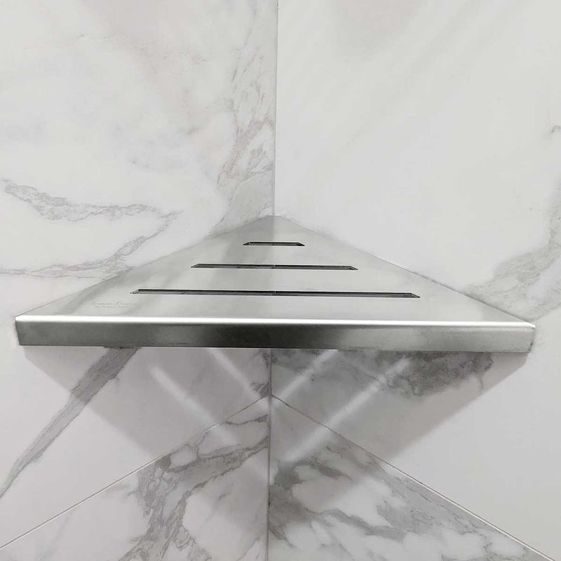 SereneDrains Triangle Shelf Stainless Steel