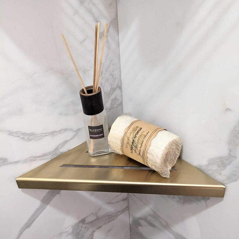 SereneDrains Triangle Shelf Stainless Steel