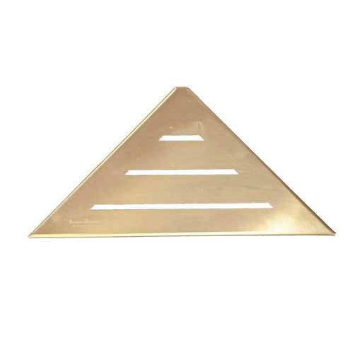 SereneDrains Triangle Shelf Stainless Steel - Satin Gold 9