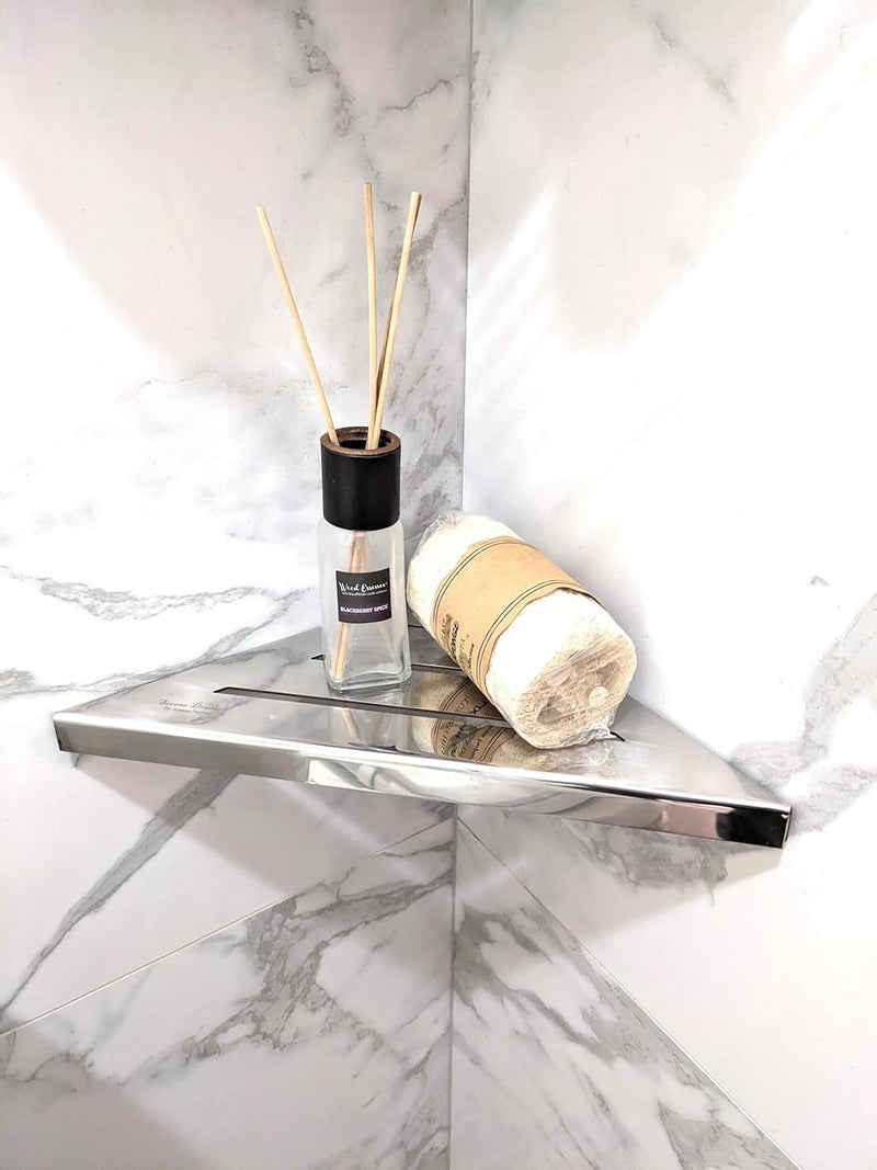 SereneDrains Triangle Shelf Stainless Steel