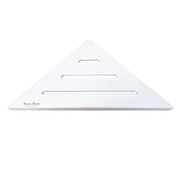 SereneDrains Triangle Shelf Stainless Steel - Matte White 9