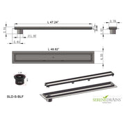 SereneDrains Linear Shower Drain