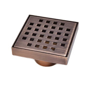 SereneDrains Square Shower Drain Traditional Square 4 ORB
