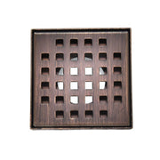 SereneDrains Square Shower Drain Traditional Square 4 ORB