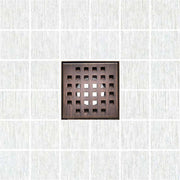 SereneDrains Square Shower Drain Traditional Square 4 ORB