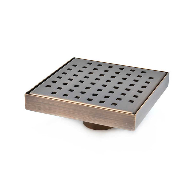 SereneDrains Square Shower Drain Traditional Square 6 ORB