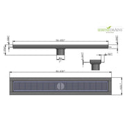 SereneDrains Linear Shower Drain