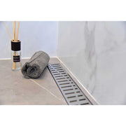 SereneDrains Linear Shower Drain Wind - Brushed Stainless 24