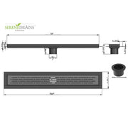 SereneDrains Linear Shower Drain