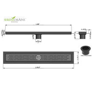 SereneDrains Linear Shower Drain