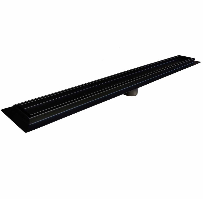 SereneDrains Linear Shower Drain Tile Insert Matte Black 39