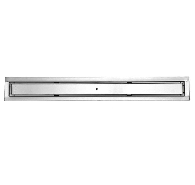 SereneDrains Linear Shower Drain Tile Insert Brushed Nickel 72