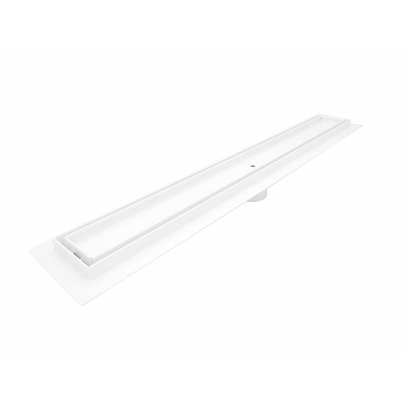 SereneDrains Linear Shower Drain Tile Insert Matte White 59