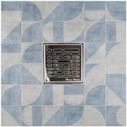 SereneDrains Square Shower Drain Broken Lane 4 Polished