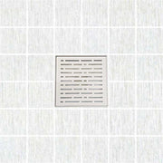 SereneDrains Square Shower Drain Broken Lane Matte White 6