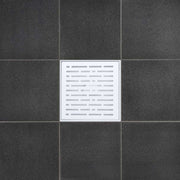 SereneDrains Wow Drain TM Side Discharge Outlet with 4 Inch Square Shower Drain Horizontal Low Profile