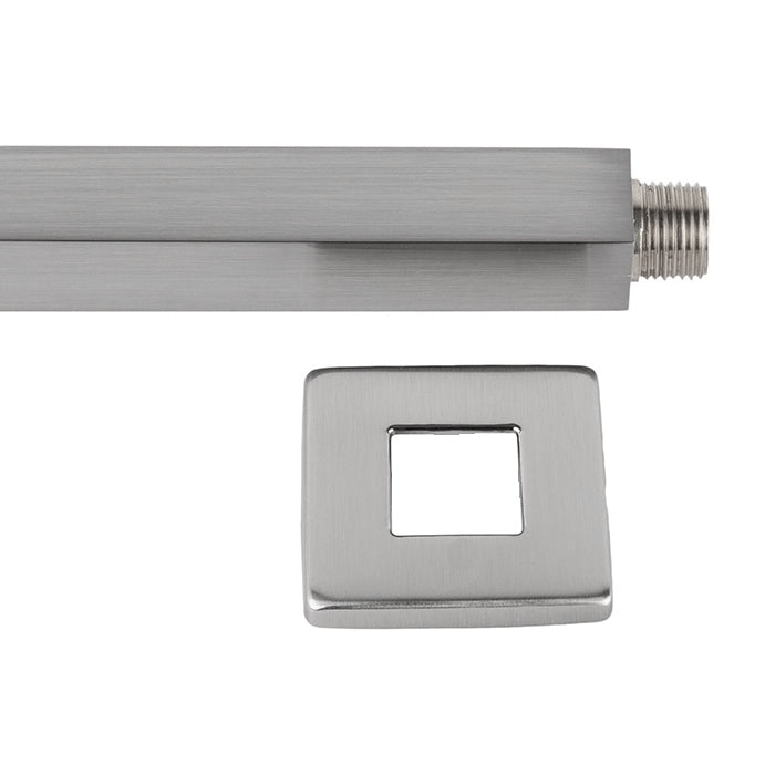 Ceiling Mount Square Shower Arm by Serene Steam 6 inch