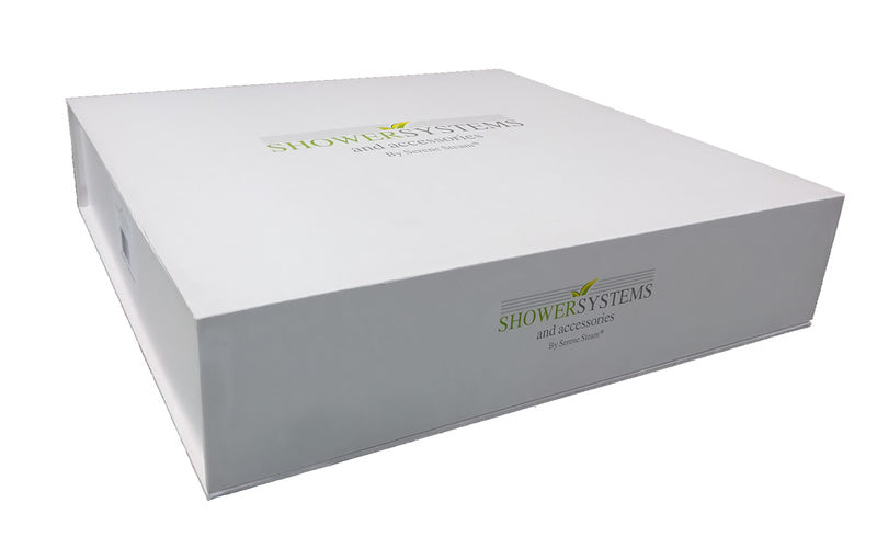 Ultra-Thin Square Rain Shower Head 10 inch by Serene Steam