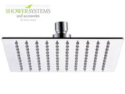 Ultra-Thin Square Rain Shower Head 8 inch by Serene Steam