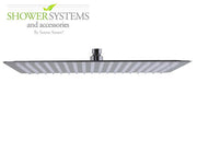 Ultra-Thin Square Rain Shower Head 8 inch by Serene Steam
