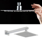 Ultra-Thin Square Rain Shower Head 8 inch by Serene Steam