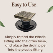 SereneDrains Threaded Adaptor Fitting Membrane