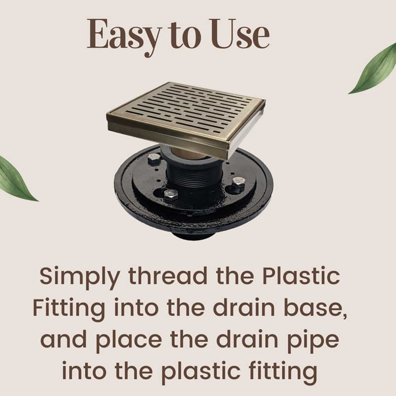 SereneDrains Threaded Adaptor Fitting Membrane