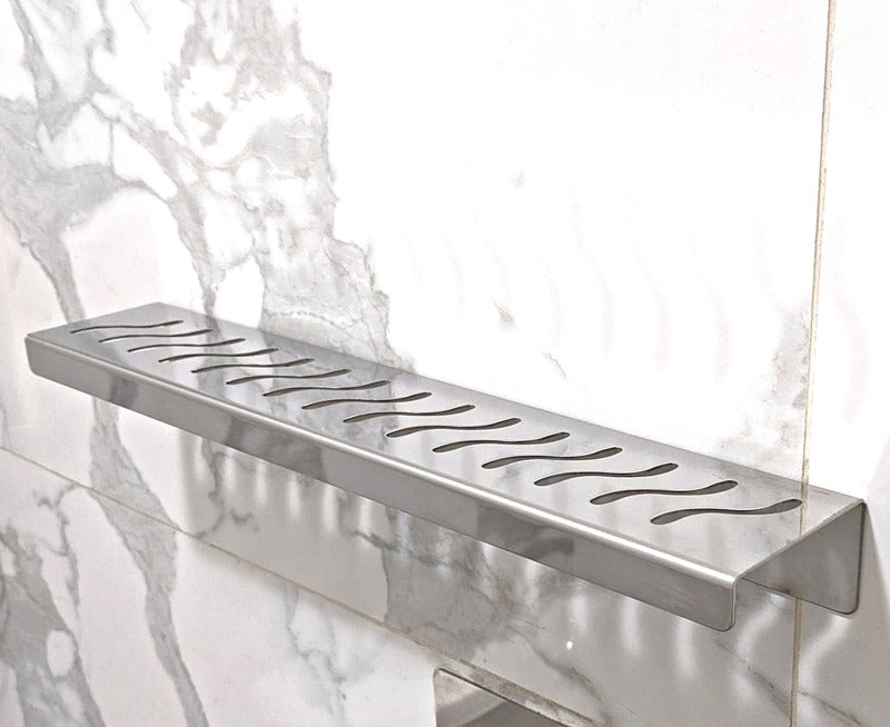 SereneDrains Rectangle Shelf Stainless Steel