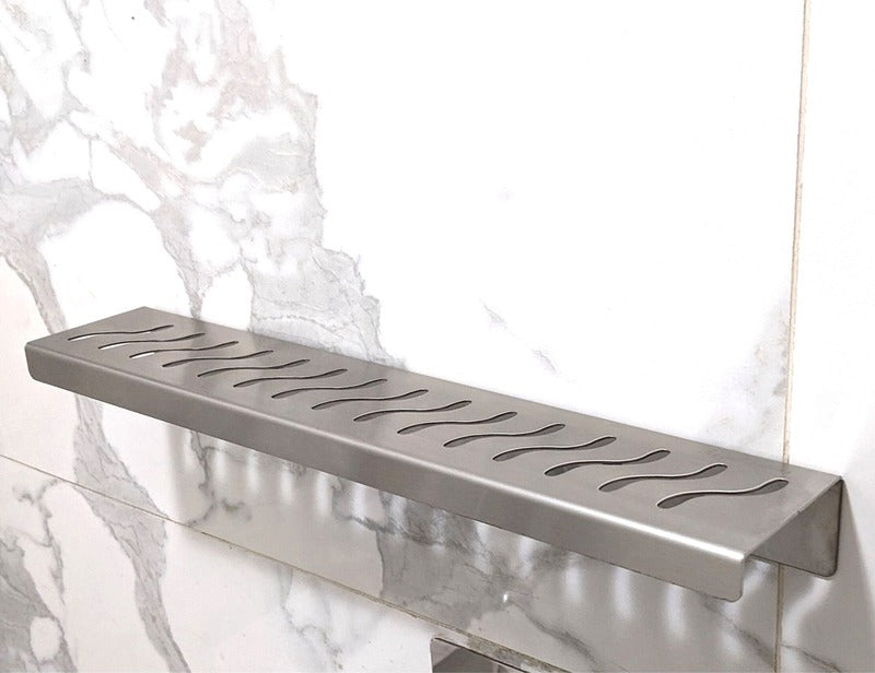 SereneDrains Rectangle Shelf Stainless Steel