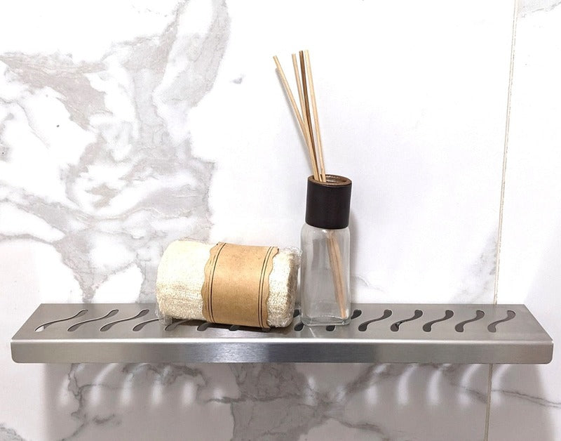 SereneDrains Rectangle Shelf Stainless Steel