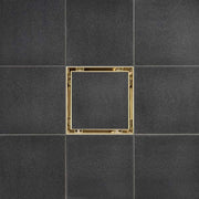 SereneDrains ABS Horizontal Side Discharge Outlet with Tile In Square Shower Drain Low Profile Assembly Reducer PVC Base Pipe Fitting P Trap